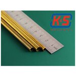 Набор латунных трубок 4,8 мм, 5,5 мм, 6,35 мм; 3 шт х 30 см, KS Precision Metals (США) - изображение