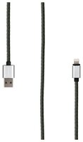 Кабель Rombica Digital USB - Lightning (IL-01/02/03) 1 м темно-зеленый