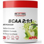 БЦАА быстрорастворимый, BCAA Be Steel Nutrition Instant 2:1:1 200г (яблоко) - изображение