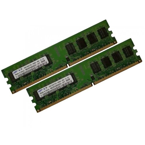 Оперативная память Samsung (2 ГБ x 2 шт.) DDR2 800 МГц DIMM CL6 kaburesi 4gb 2x2gb ddr2 2gb 800mhz 667mhz 200pin laptop memory ram 2x dual channel pc2 6400 pc2 5300 notebook sodimm ram 1 8v