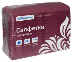 Салфетки OfficeClean бордо