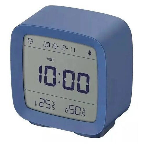 Будильник Xiaomi Qingping CGD1 Bluetooth c ЖК-экраном для Умного дома датчик температуры и влажности - голубой 107800₽