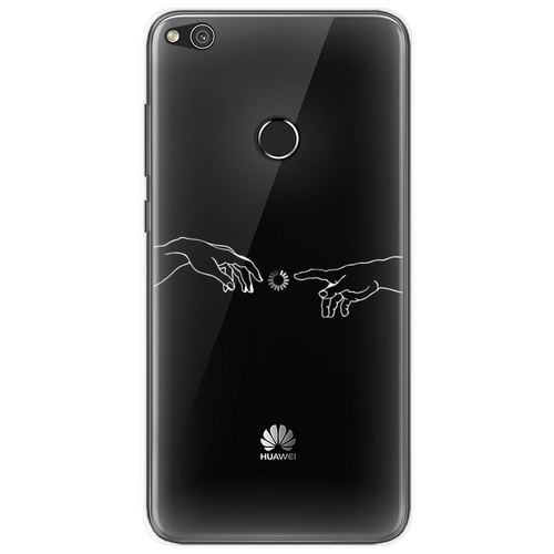 Силиконовый чехол на Huawei P8 Lite 2017 / Хуавей П8 Лайт 2017 Загрузка творения, прозрачный силиконовый чехол на huawei p8 lite 2017 хуавей п8 лайт 2017 крик