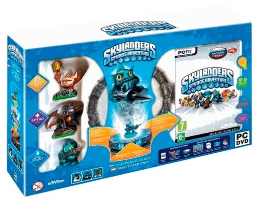 Skylanders: Spyro's Adventure Стартовый набор: игровой портал, игра, фигурки: Spyro, Trigger Happy, Gill Grunt Русская Версия (PC)