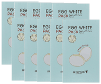 Skinfood очищающие полоски для носа Egg White nose pack peel off 2 г 10 шт. пакет