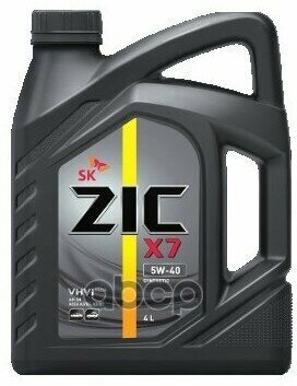 Zic Масло Моторное Синтетическое Zic X7 5W-40 4Л 162662
