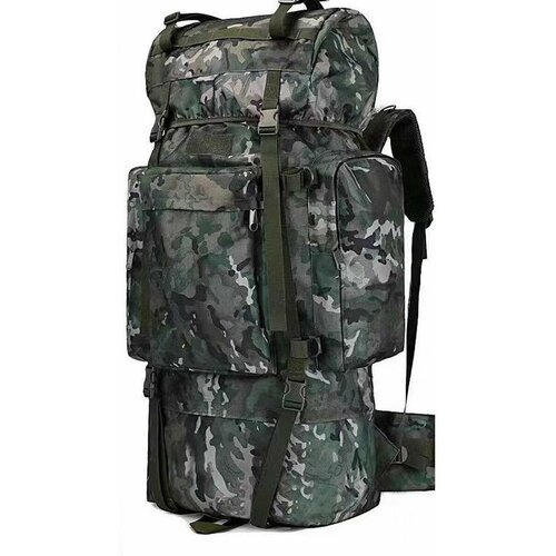 Рюкзак тактический 100+10 л камуфляжный охотничий для рыбалки, туристический, баул, большой рюкзак.