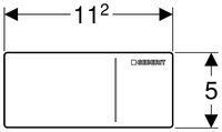 Кнопка смыва GEBERIT 115.083.SJ.1 Omega70 черный