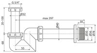 Сифон для биде RAVAK DN 40 X01560