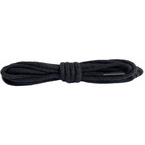 Шнурки хлопковые круглые толстые Coccine, черный, 5 мм, 90 см