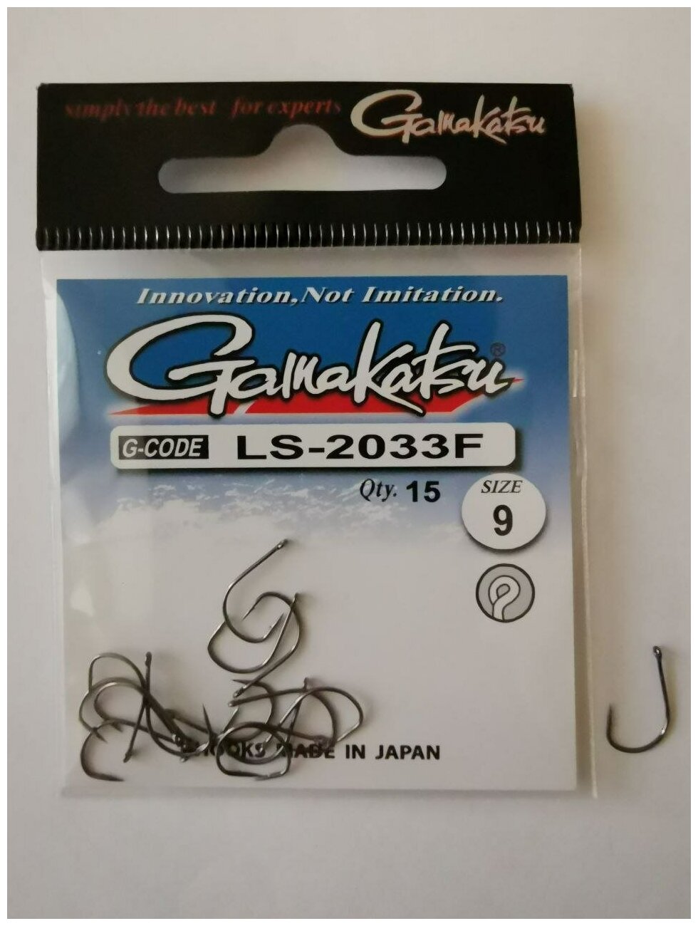 Крючок Gamakatsu Hook LS-2033F №9 15шт