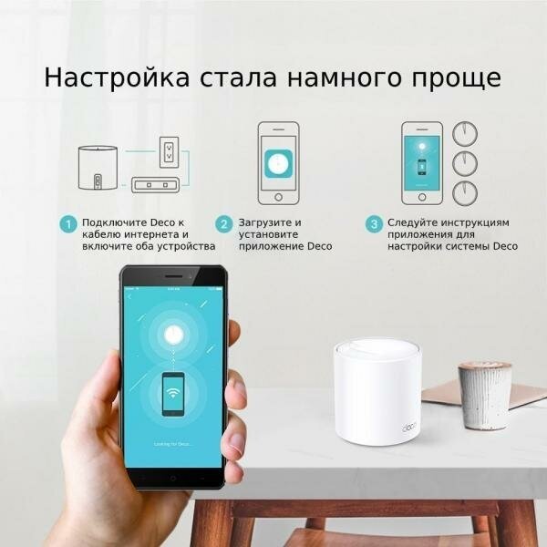 Wi-Fi система TP-LINK DECO X20(2-PACK) 802.11abgnacax 1775Mbps 2.4 ГГц 5 ГГц 2xLAN белый