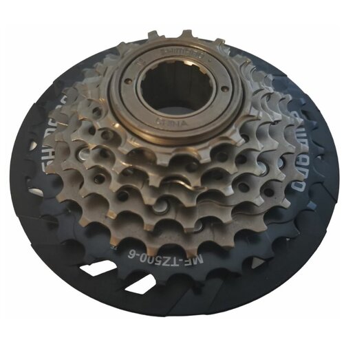 трещотка mf tz500 shimano 6 скоростей 14 28 зубьев Трещотка 6 ск. 14-16-18-21-24-28Т MF-TZ500-6, с защитой спиц SHIMANO Tourney