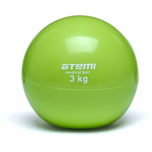 Медбол ATEMI ATB03, 3.17 кг зеленый 17 см 3.17 кг