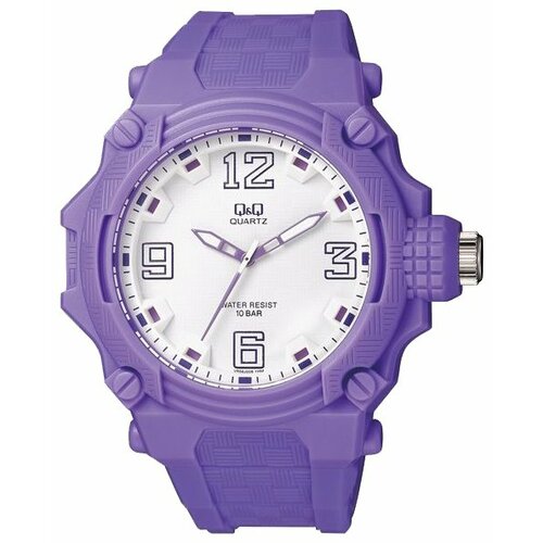 фото Наручные часы q&q vr56 j008, фиолетовый, мультиколор