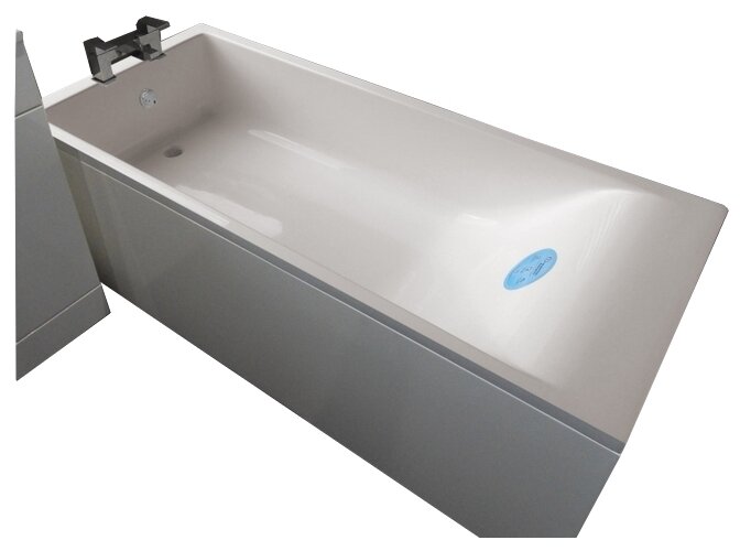 Ванна из литьевого мрамора прямоугольная Marmo Bagno Алесса 1700х750 мм белая (MB-AL170-75), (с монтажным комплектом/ножками)