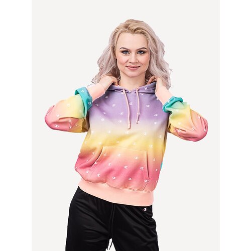 фото Hooded sweatshirt, толстовка, (php/allover chp8946) розовый/принт chp8946, s champion