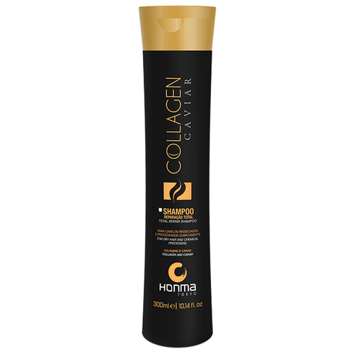 HONMA TOKYO Шампунь с коллагеном и экстрактом черной икры Collagen Caviar Shampoo, 300 мл.