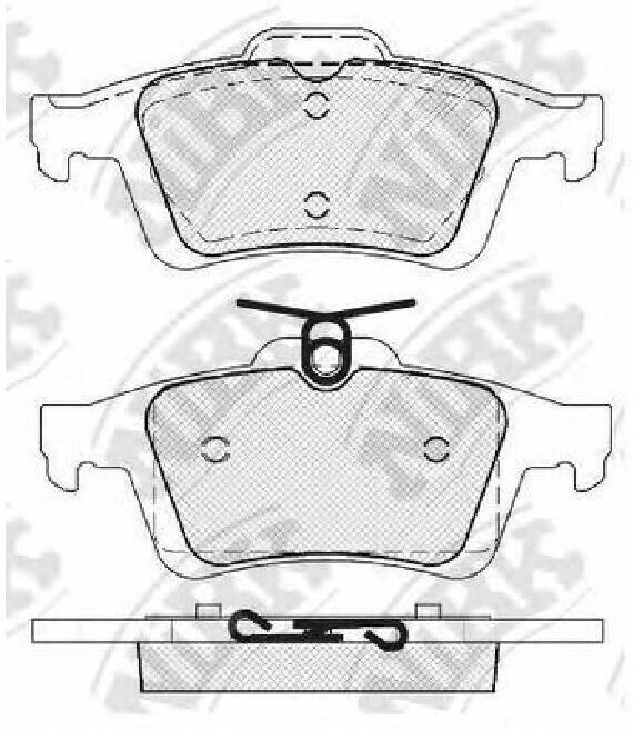 Колодки тормозные дисковые NIBK PN2702