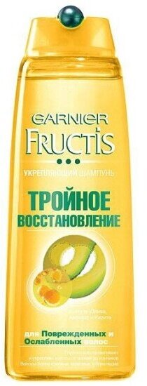 Шампунь для сухих и поврежденных волос Garnier Fructis Тройное восстановление, 400 мл