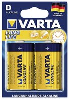 Батарейка VARTA 4120 LR20 BL2 LongLife 2 шт блистер