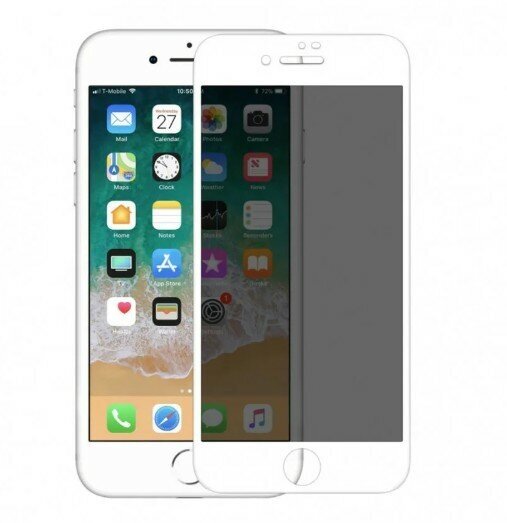 Защитное стекло Perfeo Apple iPhone 7/8/SE 2020 белый 3D Антишпион