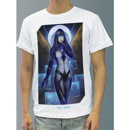 фото Футболка мужская белая из хлопка с dtf принтом игра mass effect 3 - 176 будь на стиле