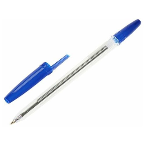 Ручка шариковая Стамм, Оптима, узел 0.7 мм, чернила синие на масляной основе, стержень 131 мм, 50 шт.