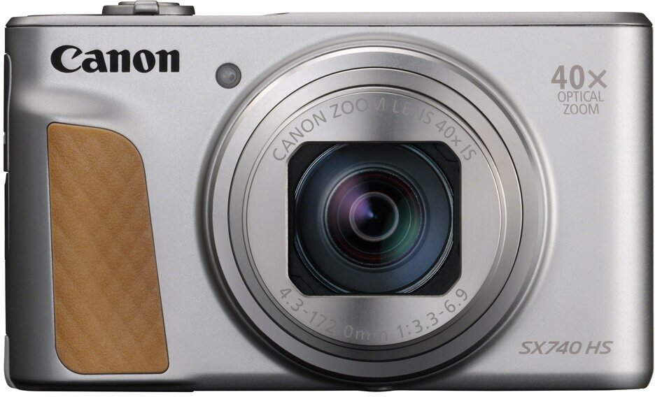 Компактный фотоаппарат Canon PowerShot SX740 HS, серебристый