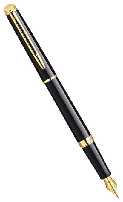 Перьевая ручка Waterman Hemisphere, цвет: Mars Black/GT, перо: F