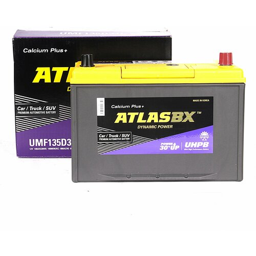 Аккумулятор автомобильный ATLAS Ultra High Performance UMF135D31L 100Ач R+ EN850A 302x172x220