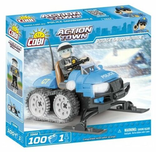 Конструктор Cobi Action Town 1544 Полицейский снегоход, 100 дет.