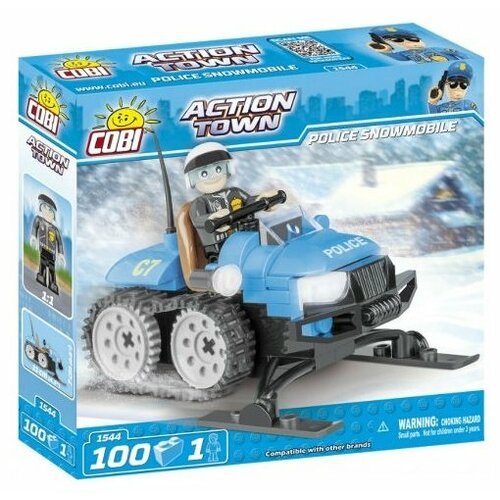 Конструктор Cobi Action Town 1544 Полицейский снегоход, 100 дет. конструктор cobi electronic 21910 бульдозер 480 дет