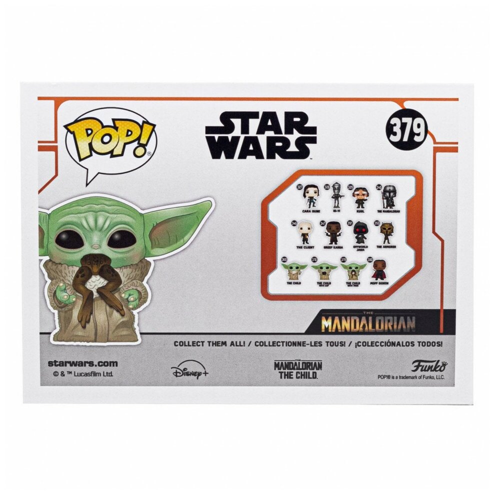 Фигурка Funko POP! Мандалорец: Малыш Грогу с лягушкой - фото №5