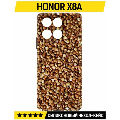 Чехол-накладка Krutoff Soft Case Гречка для Honor X8a черный