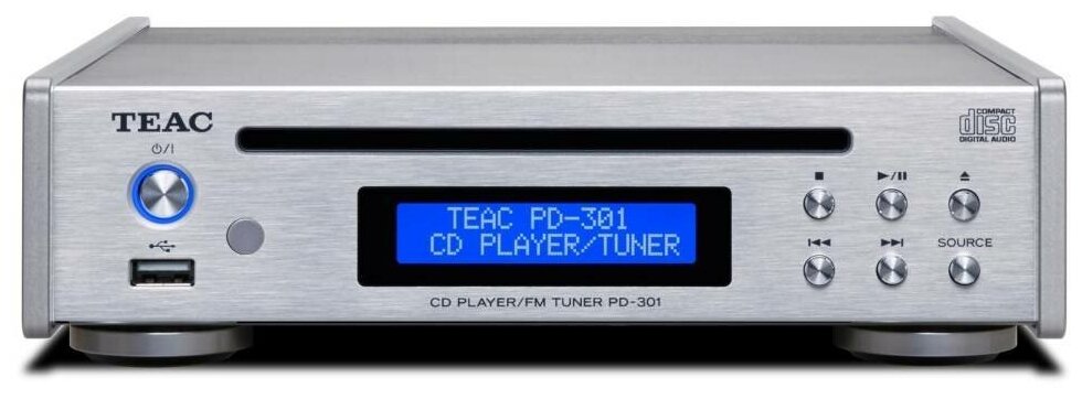 TEAC PD-301-X silver cd проигрыватель и fm тюнер