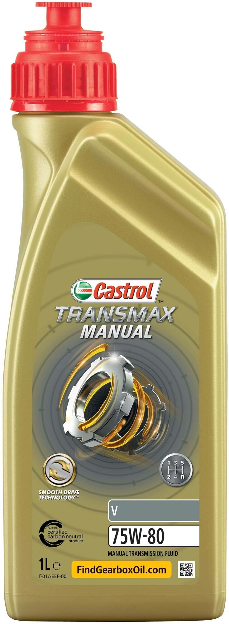 Масло трансмиссионное Castrol TRANSMAX MANUAL V 75W-80, 1 л