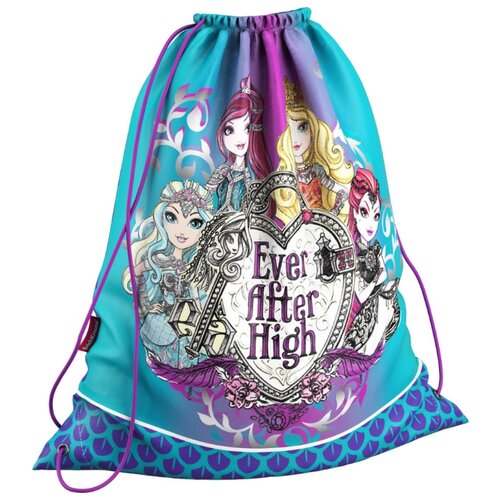 фото ErichKrause Мешок для обуви Ever After High: Dragon Game (42280) голубой/фиолетовый