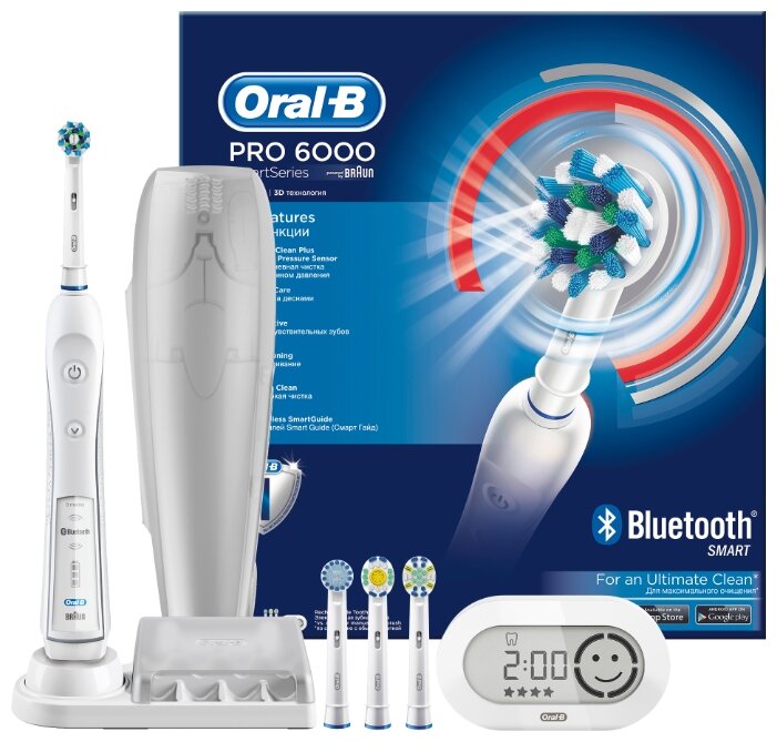 Электрическая зубная щетка Oral-B Pro 6000 фото 4