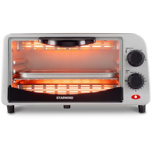 Мини-печь Starwind SMO2042 9л 800Вт черныйсеребристый 472300₽