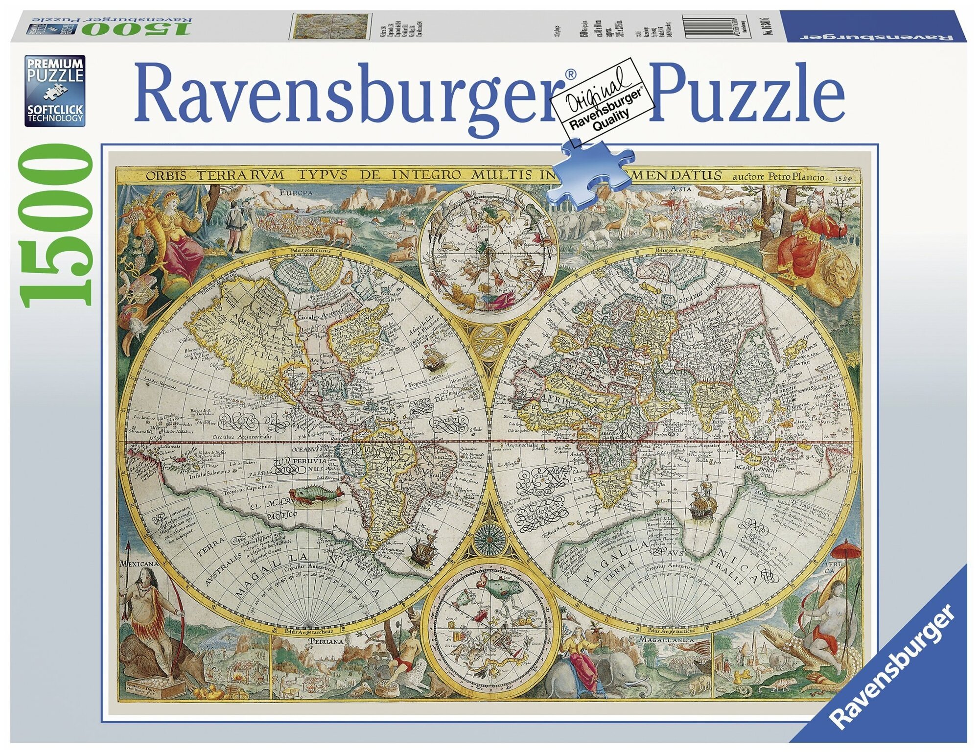 Пазл Ravensburger «Историческая карта», 1500 эл.