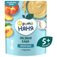 Каша ФрутоНяня молочная овсяная с персиком, с 5 месяцев, 200 г