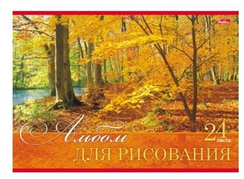 Альбом д/рис. 24л А4 на скрепке "Русские просторы" 5 вид. 24А4В 9233