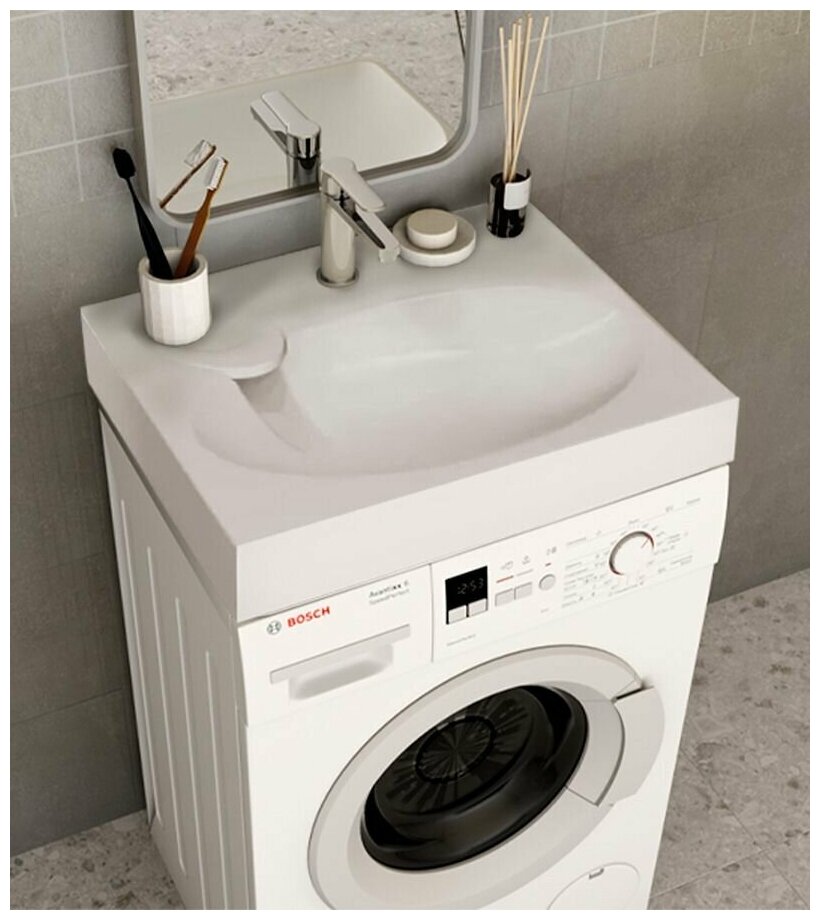фото Раковина над стиральной машиной FUSION 60х50, SIRIUSLINE