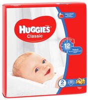 Huggies подгузники Classic 2 (3-6 кг) 88 шт.