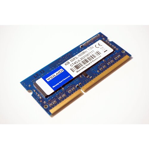 Оперативная память Weilaidi DDR3L 4Gb 1600 Mhz PC3L-12800 для ноутбука, моноблока CT4GJL2021067111 SODIMM