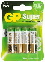 Батарейка GP Super Alkaline AA 4 шт блистер