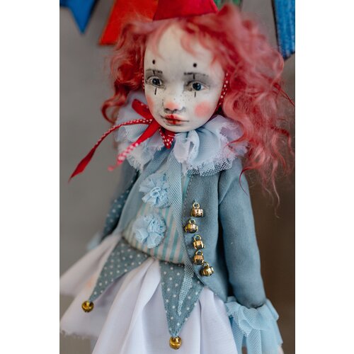 Авторская кукла ручной работы Клоунесса авторская будуарная кукла буратино ручной работы коллекционная
