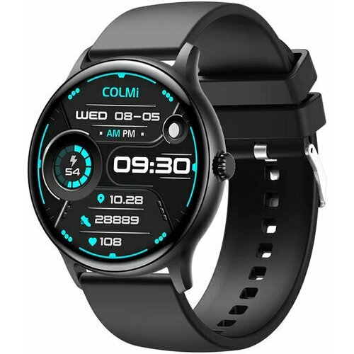 Умные часы Colmi i10 Silicone Strap Black-Black