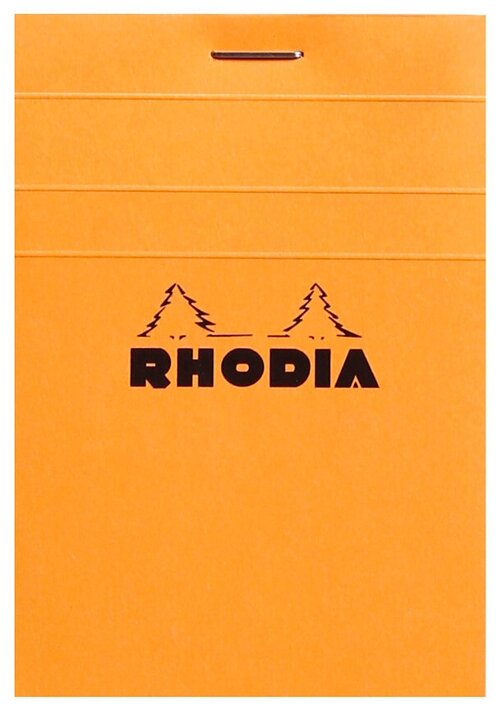Блокнот Rhodia Basics №11, A7, клетка, 80 г, оранжевый, 2 шт./уп.